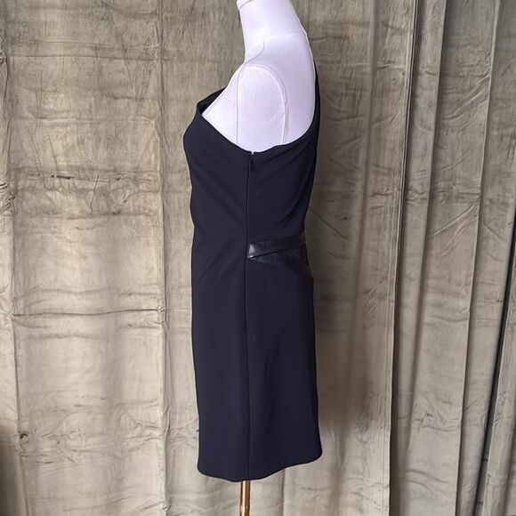 VERSACE Black One Shoulder Long Sleeve Cocktail Dress - Picture 7 of 15